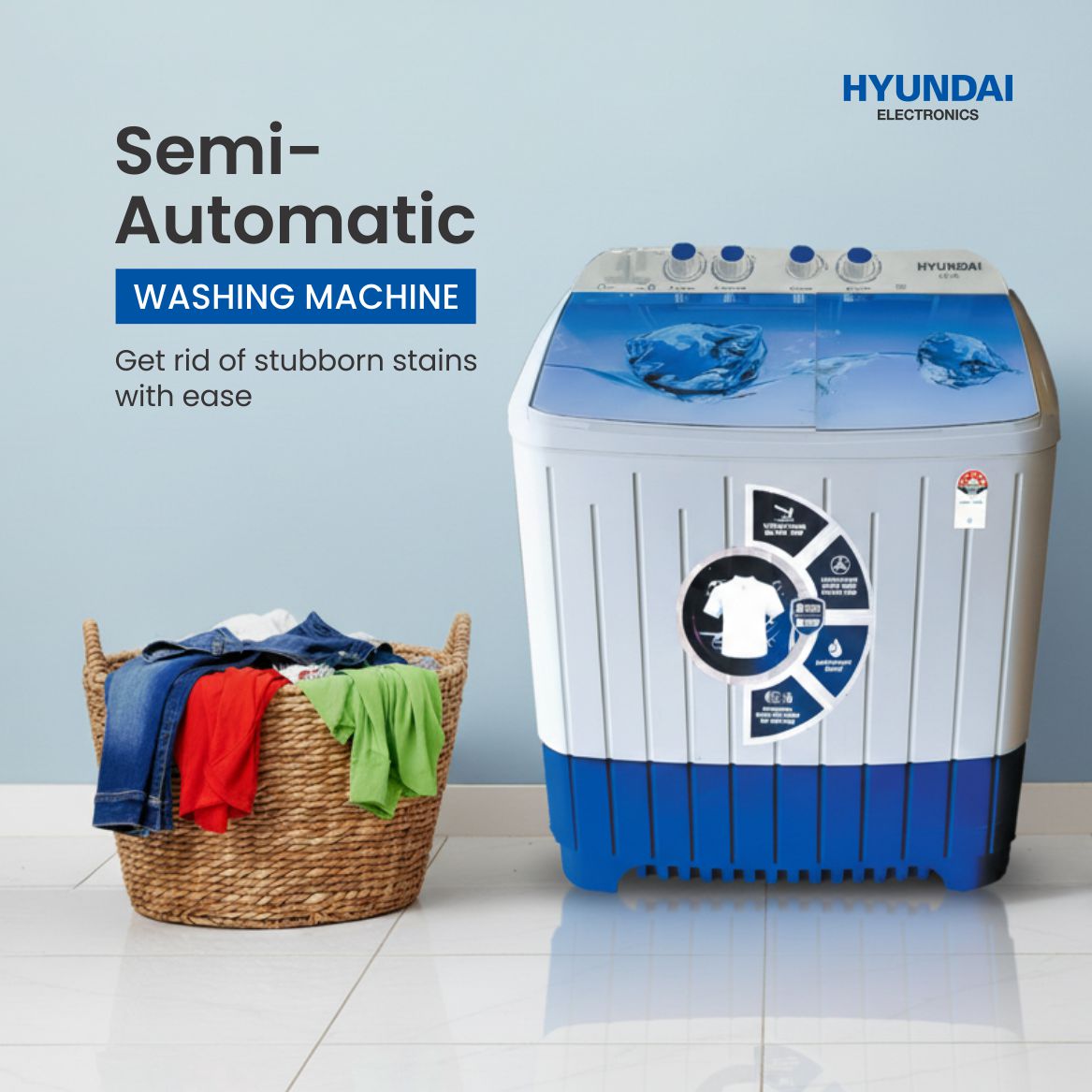 Semi Auto WM HYS85D2-AWU7